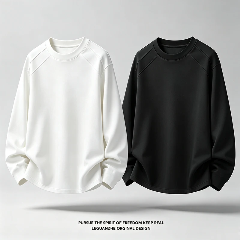 Men'S Fashion T Shirts - تي شيرت رجالي بأكمام طويلة وياقة