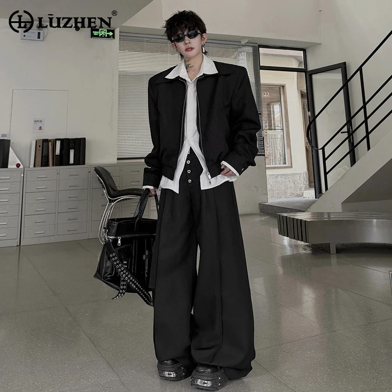 Mens Fashion Clothes - LUZHEN 2026 جاكيت خريفي بتصميم قميص