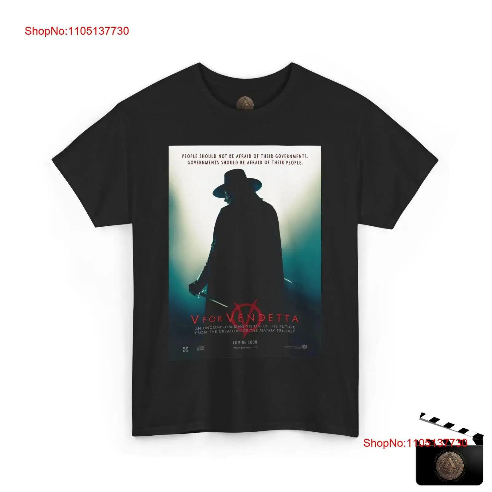 Poster Men Fashion - V For Vendetta ريترو الفيلم المشارك