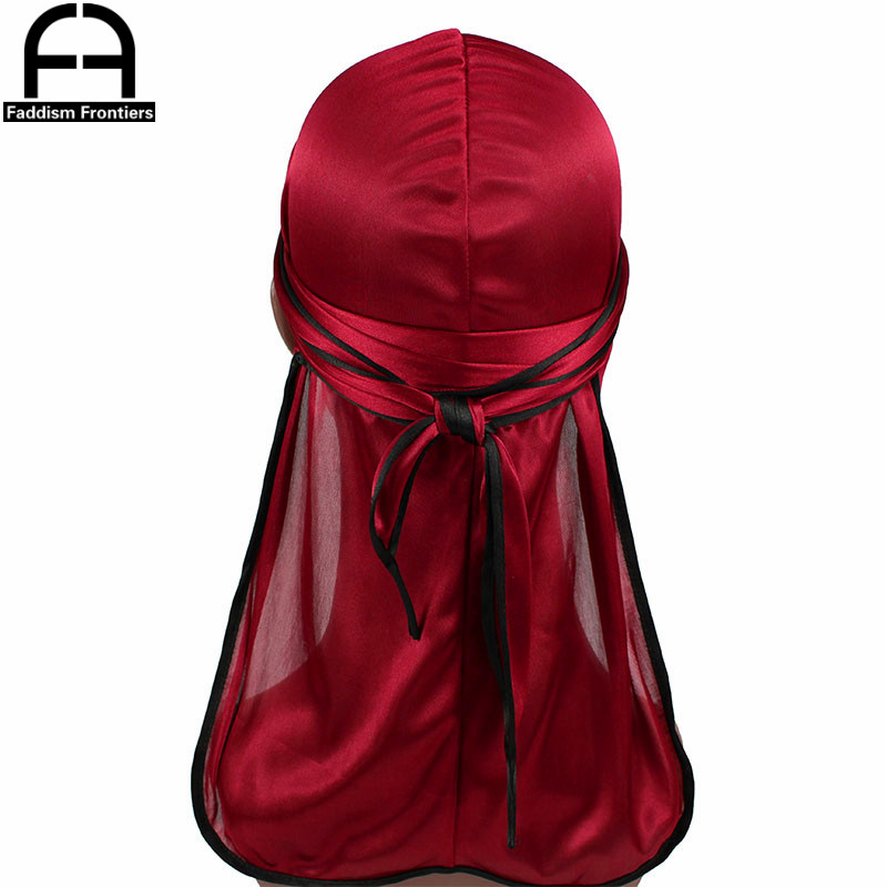 Men'S Fashion With Hat - جديد موضة الرجال الساتان Durags السائق