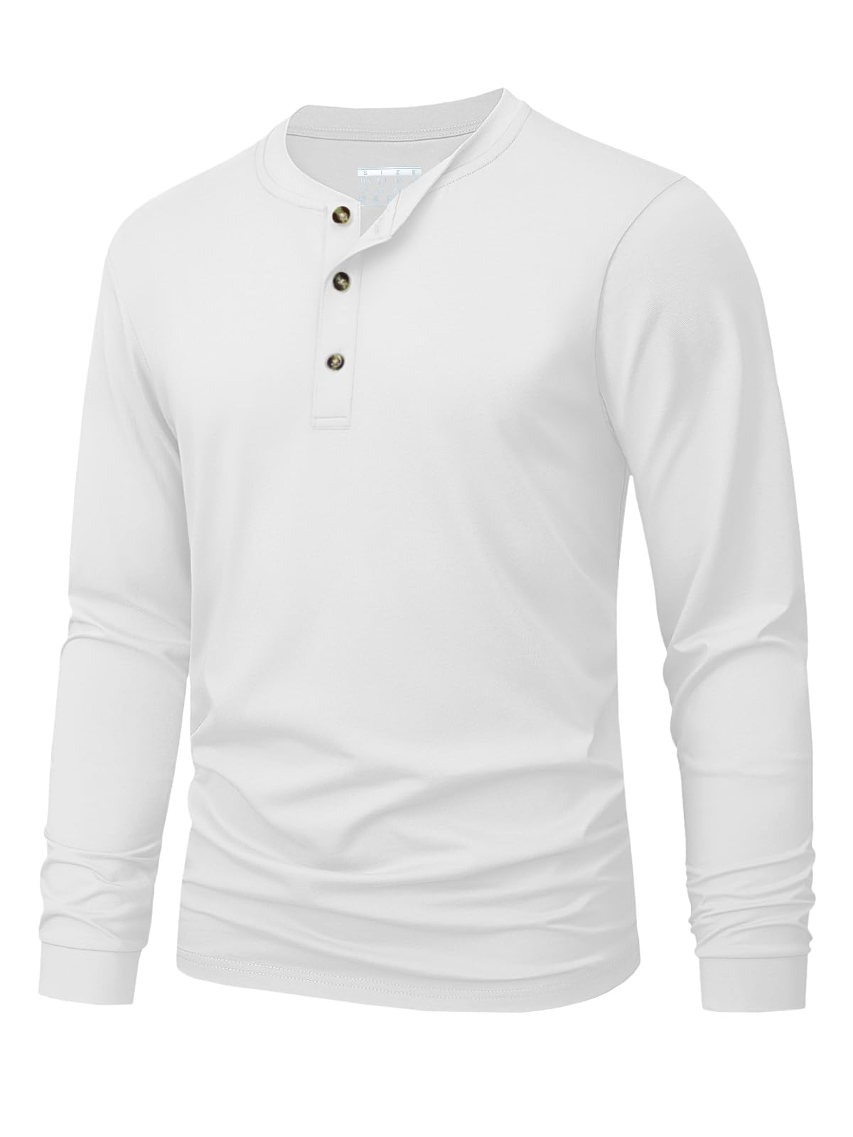Mens Fashion Clothes - تي شيرت هينلي للرجال بسيط بلون