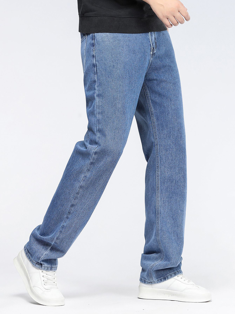 جينز رجالي واسع بتصميم كوري عص - مراجعة Men'S Fashion Grey Jeans وسعره