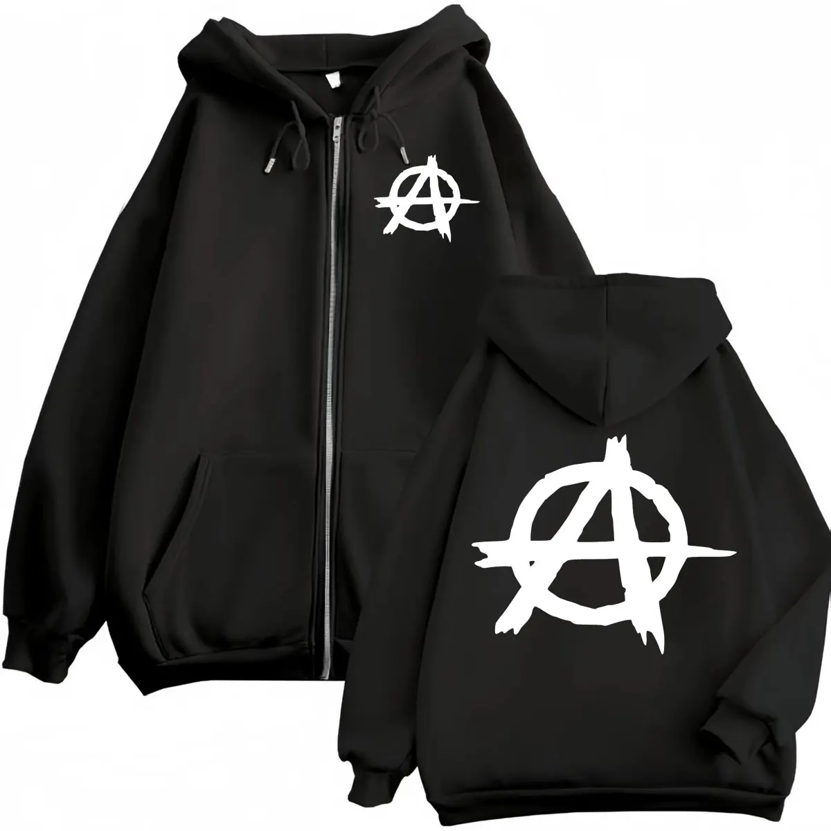 هوديز بسحاب بشعار مسلسل Sons o - مراجعة Mens Fashion Zip Up Hoodies وسعره
