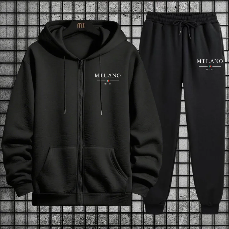 طقم رياضي رجالي لربيع 2026: هو - مراجعة Mens Fashion Zip Up Hoodies وسعره
