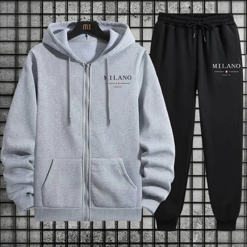 طقم رياضي رجالي لربيع 2026: هو - مراجعة Mens Fashion Zip Up Hoodies وسعره