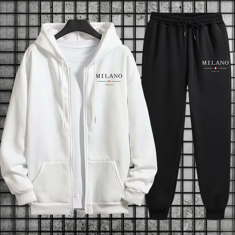 طقم رياضي رجالي لربيع 2026: هو - مراجعة Mens Fashion Zip Up Hoodies وسعره