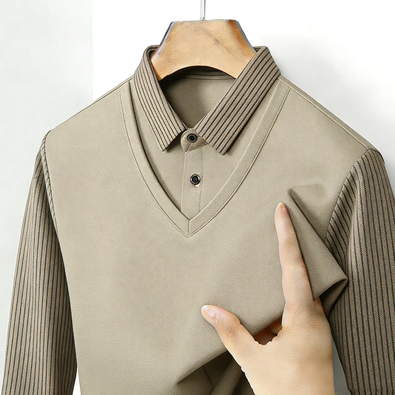 قميص رجالي بياقة مزدوجة وهمية، - مراجعة Mens Fashion Clothes وسعره