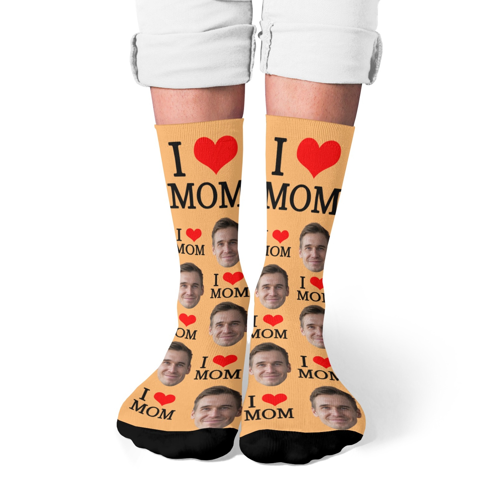جوارب مخصصة بتصميم الوجه، هدية - مراجعة Socks Ankle Men وسعره