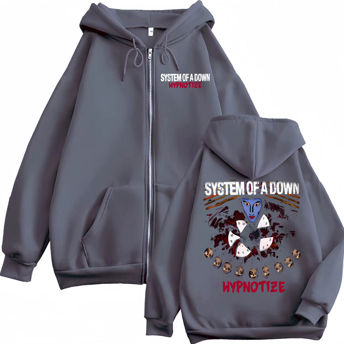 هودي بسحاب بتصميم جرافيكي من ف - مراجعة Mens Fashion Zip Up Hoodies وسعره