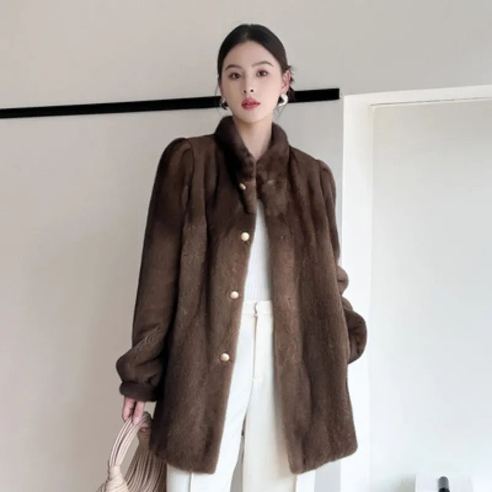معطف نسائي من فرو المنك الصناع - مراجعة Men'S Fashion X وسعره