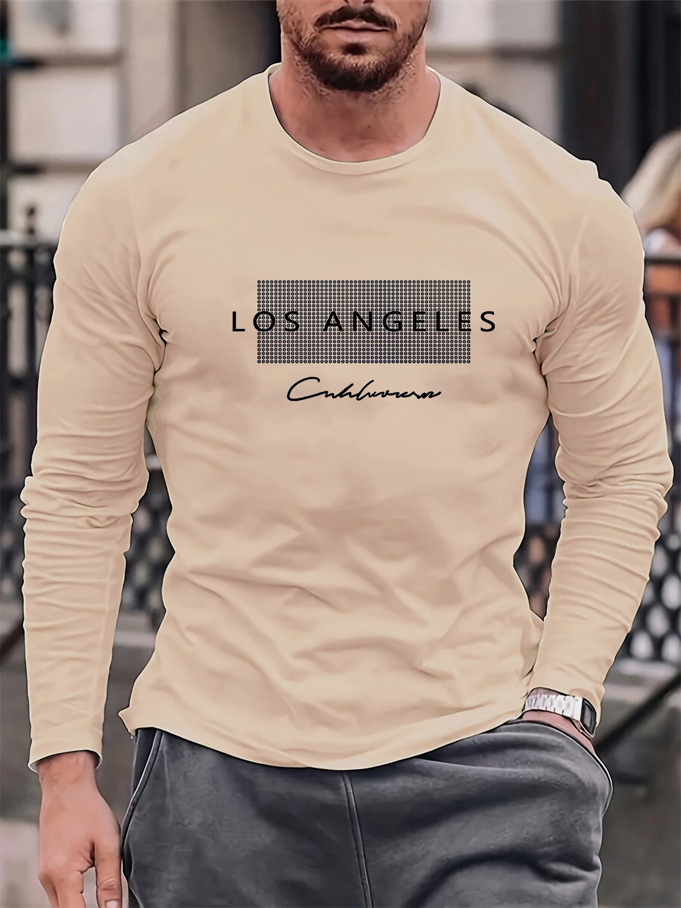 تيشيرت رجالي بأكمام طويلة وياق - مراجعة Mens Fashion Summer وسعره