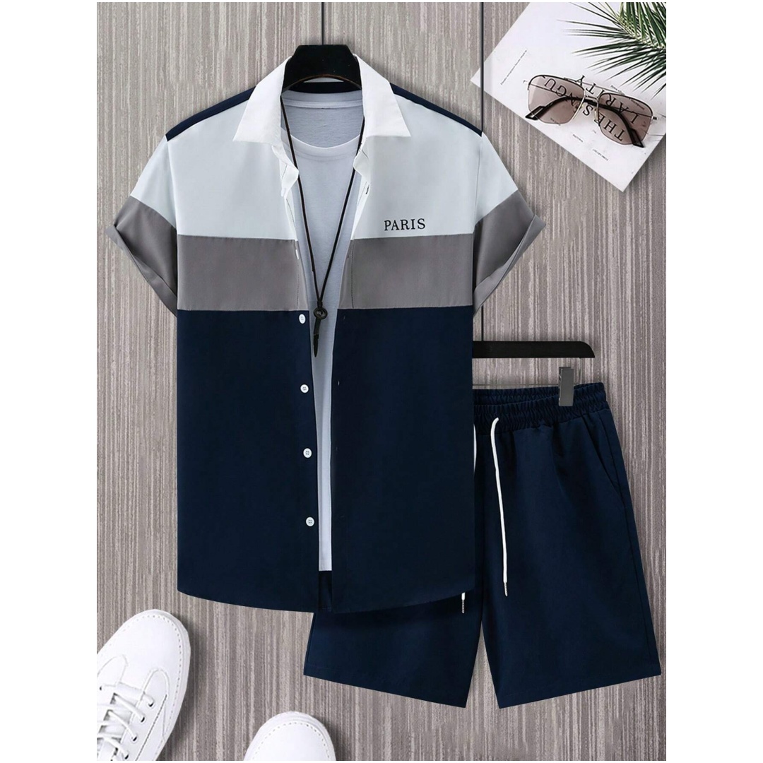 بدلة رجالية أنيقة زرقاء وبيضاء - مراجعة Men'S Fashion Videos وسعره