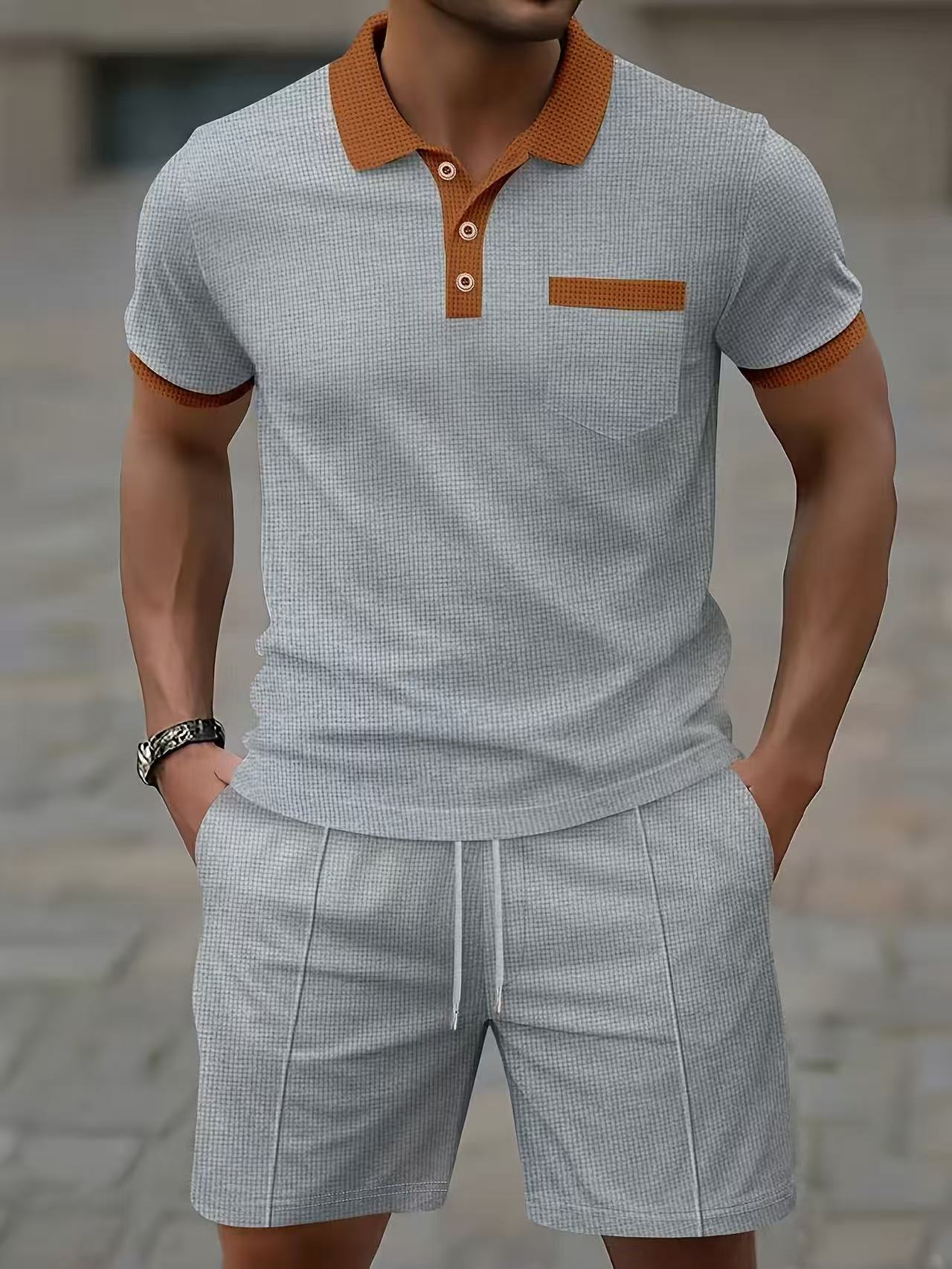 طقم قميص بولو رجالي صيفي الأكث - مراجعة Men'S Fashion Videos وسعره
